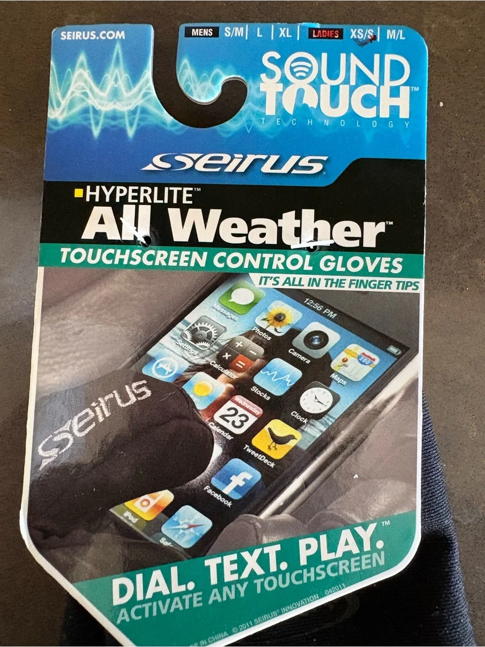 Seirus Sound Touch HyperLite All Weather Gloves (1170) Touch Screen Woman’s XS/S